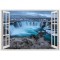 Autocolant decorativ, Fereastra, Natura si peisaje, Multicolor, 85 cm, 2071ST