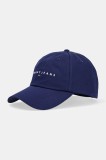 Tommy Jeans șapcă de baseball din bumbac 0 culoarea albastru marin, cu imprimeu, AM0AM12958
