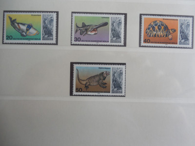 Serie timbre nestampilate fauna dinozauri Germania Berlin Vest MNH Berlin West foto