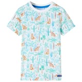 Tricou pentru copii, ecru, 104, vidaXL