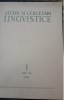 1965 Revista Studii si cercetari lingvistice Anul XVI / Nr 1 Academia RSR CVP