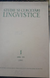 1965 Revista Studii si cercetari lingvistice Anul XVI / Nr 1 Academia RSR CVP