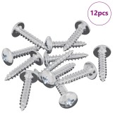 vidaXL Cuie Auto-filetante 12 pcs Zincat 4 x 20 mm Oțel 864503