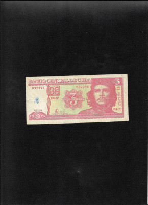 Cuba 3 pesos 2004 seria032395 foto