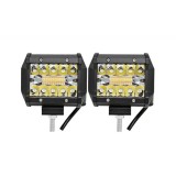 Set 2 Proiectoare auto LED, 120W/set, 2 moduri iluminare, Universal