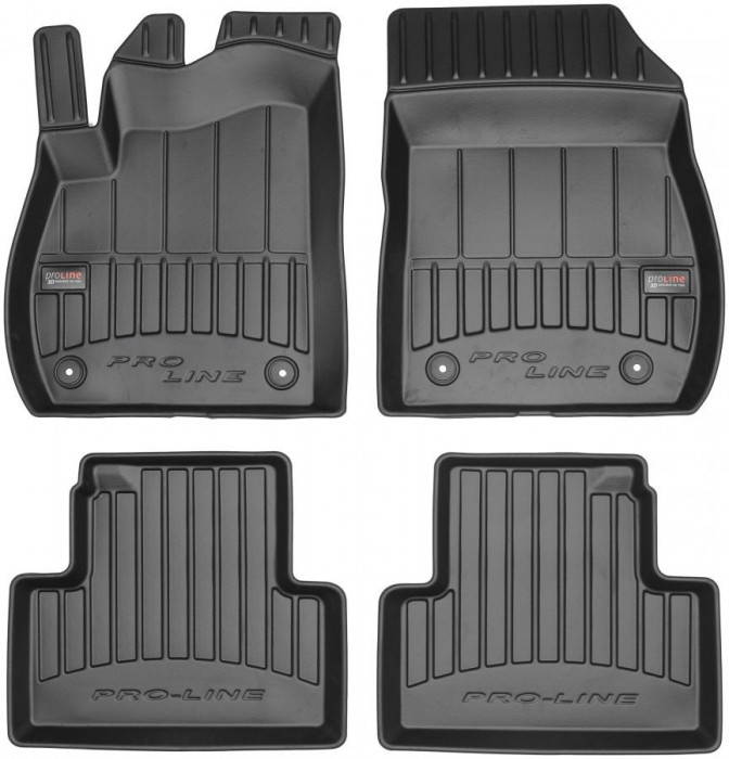 Set Covorase Auto Cauciuc Negro Opel Zafira C 2011&rarr; Pro Line Tip Tavita 3D 3D408302