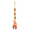 Decoratiune de toamna &ndash; spiridus cu dovleac &ndash; din lemn &ndash; agatat &ndash; 31 x 5 cm Best CarHome, Globiz