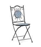 Cumpara ieftin Set 2 scaune gradina otel ceramica Samos 38x46x92 cm