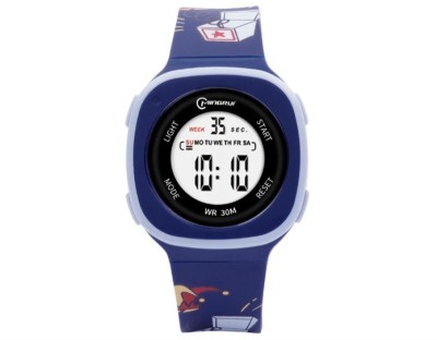 Ceas digital de copii, Mingrui MR2207LK, data, iluminare, rezistent la apa 30 metri, rezistent socuri, albastru inchis foto