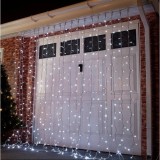 Instalatie de Craciun Flippy&reg; Tip Perdea, 3 x 3 m, 320 LED-uri, Interconectabila, Alb Rece