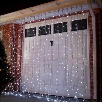Instalatie de craciun flippy&amp;Acirc;&amp;reg; tip perdea, 3 x 3 m, 320 led-uri, interconectabila, alb rece foto
