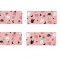 Set 4 servetele de masa Artoid, 30 x 45 cm, poliester, roz