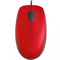 Mouse Logitech M110, Silentios, Rosu foto