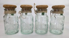 Set recipiente condimente retro - 4 sticlute de 100 ml - Italia