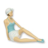 Fata pe plaja-figurina decorativa din rasini CW-30