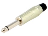 Mufă Jack 6,3mm Mono Gri