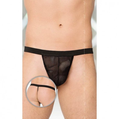 06 Tanga sexy barbati - Negru - S/L foto