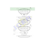 Set placute frana punte fata Icer Spania, Skoda Octavia 1, Octavia 2 1Z 20 Fabia 192015; Roomster, Yeti, Audi A2, A3, Seat Toledo, Leon, Altea, Vw
