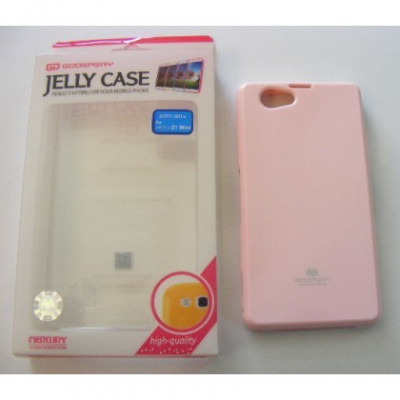 Husa Mercury Jelly Sony Xperia Z1 Compact Pink Blister foto