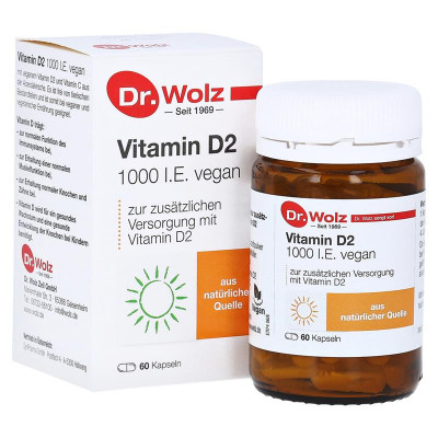 Vitamina D2 1000 I.E.Vegan 60 capsule Dr.Wolz foto