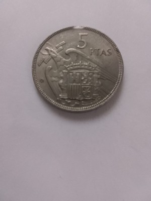 5 pesetas 1957 foto
