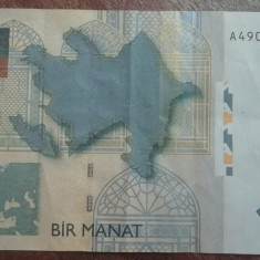 M1 - Bancnota foarte veche - Azerbaidjan - 1 manat - 2005