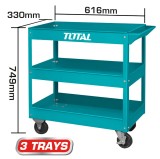 Carucior pentru scule Total 719 x 365 x 663mm