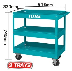 Carucior pentru scule Total 719 x 365 x 663mm foto