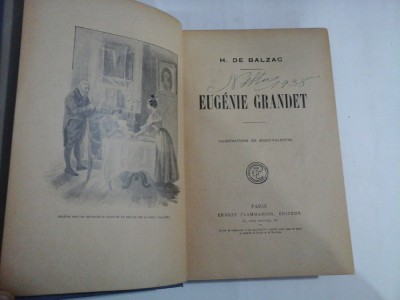 EUGENIE GRANDET (in limba franceza) - HONORE DE BALZAC foto