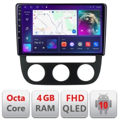 Navigatie VW Golf 5 2004-2010 clima manuala Android radio gps internet quad core 4+64 carplay android auto KIT-golf5-manual+EDT-E310 CarStore Technolo foto