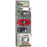 Set 4 masinute de Politie, Luna Toys, King Speed, 1:43