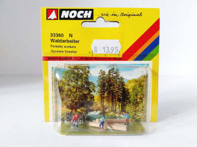 ** Set figurine miniatura diorama NOCH 33360 N forestieri vintage foto