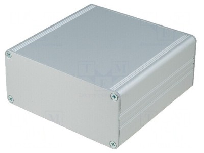 Carcasă aluminiu gri 105x100x46 mm foto