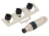 Conector M8 Tată 3 PIN Drept Slimline 4A IP67