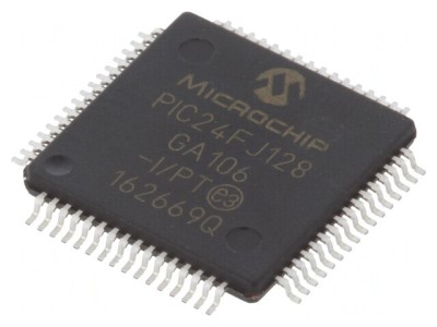 Microcontroler PIC24 128kB 32MHz 2-3.6VDC SMD TQFP64 foto