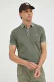 Marc O&#039;Polo tricou polo barbati, culoarea verde, neted