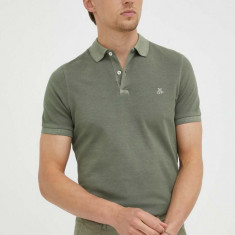 Marc O'Polo tricou polo barbati, culoarea verde, neted