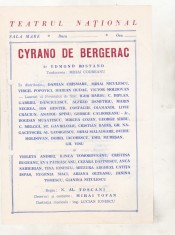 bnk div Afis mic - Teatrul National - Cyrano de Bergerac