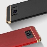 Husa de protectie pentru Samsung Galaxy S8+ Luxury Red Plated cu Inel de sustinere, MyStyle