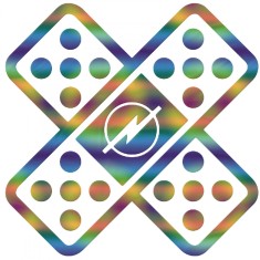 Sticker Opel Bandage , Autocolant Umoristic pentru Reparatii Simulate