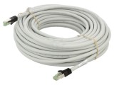 Patch cord S/FTP Cat 8.1 litat Cu LSZH gri 25m 24AWG Fire: 8 - Patch cord Cat 8.1 gri 25m