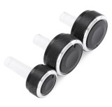 Cumpara ieftin Set 3 butoane cromate AC pentru VW Passat Golf Bora Audi A3 Seat Skoda