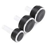 Set 3 butoane cromate AC pentru VW Passat Golf Bora Audi A3 Seat Skoda
