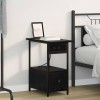 VidaXL Dulap de noapte Stejar negru 60 x 30 x 61 cm Lemn compozit