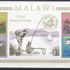 Malawi 1974 fauna marina pescuit MI bl.35 MNH