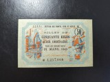 FRANȚA 1949 BON / VOUCHER 50 KG METAL UNC -