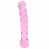 Dildouri de sticla - Loving Joy Spectrum Dildo Striat din Sticla