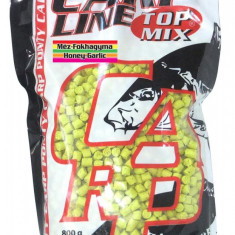 Top Mix - Pelete pentru nadit Carp Line Fluo Miere Usturoi - 4mm (0.8Kg)