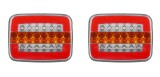 Cumpara ieftin BZRSH Set 2 Lampi Stop LED Remorca Camion 12V 24V, 4 Functii, Semnalizare Dinamica, 125x95x36 mm
