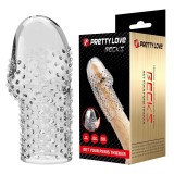 Pretty Love-Geek's Manșon Texturat pentru Penis Transparent